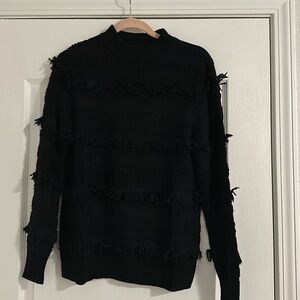 Fringe black sweater NEW